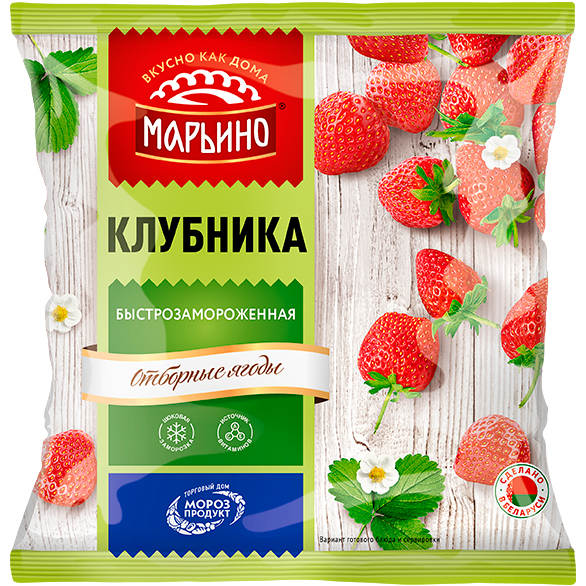 «МАРЬИНО» клубника быстрозамороженная